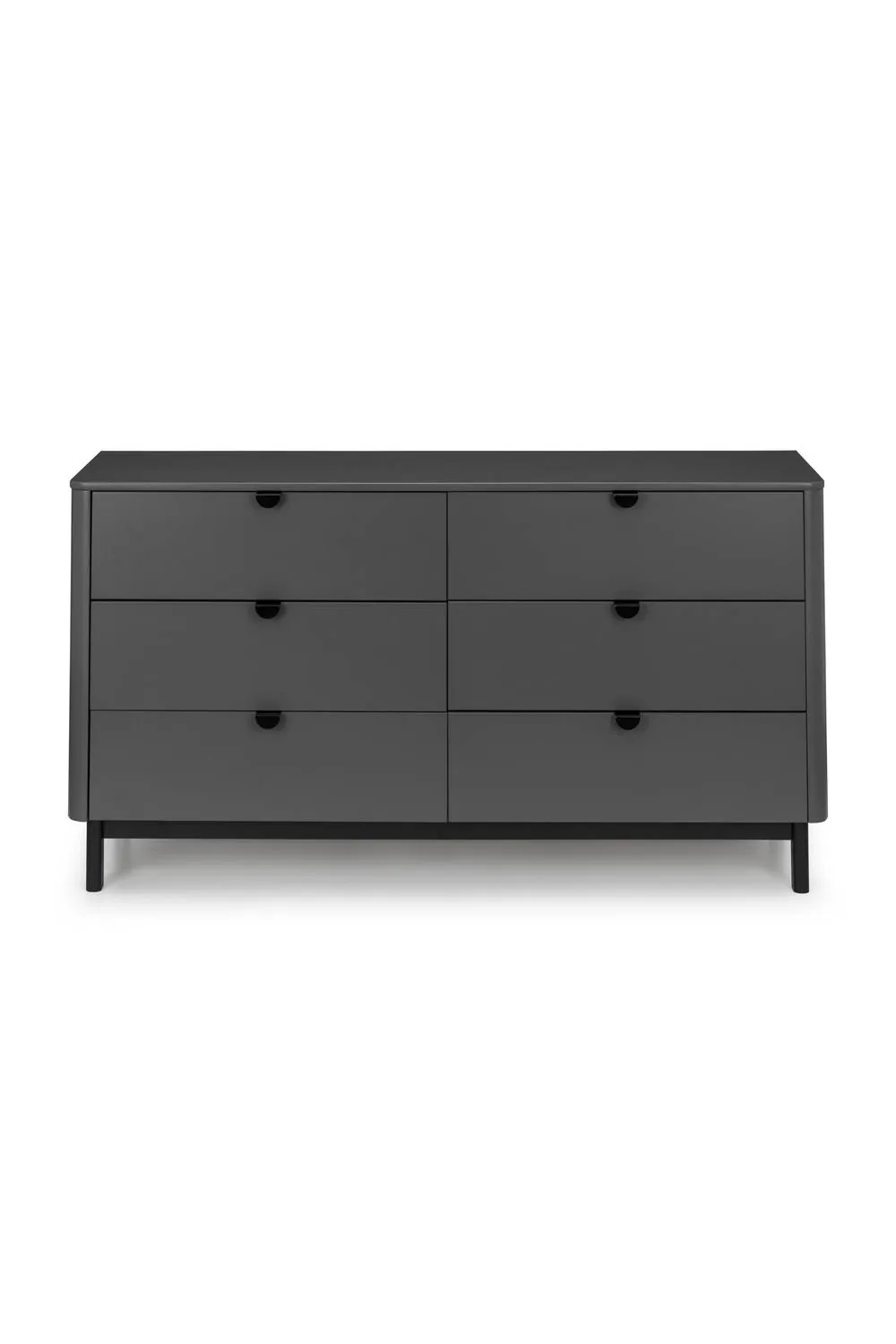 Julian Bowen Chlo 6 Drawer Wide Chest in Dark Grey 5