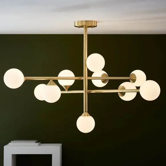 Vogue Willis Art Deco 10 Light Adjustable Pendant Light