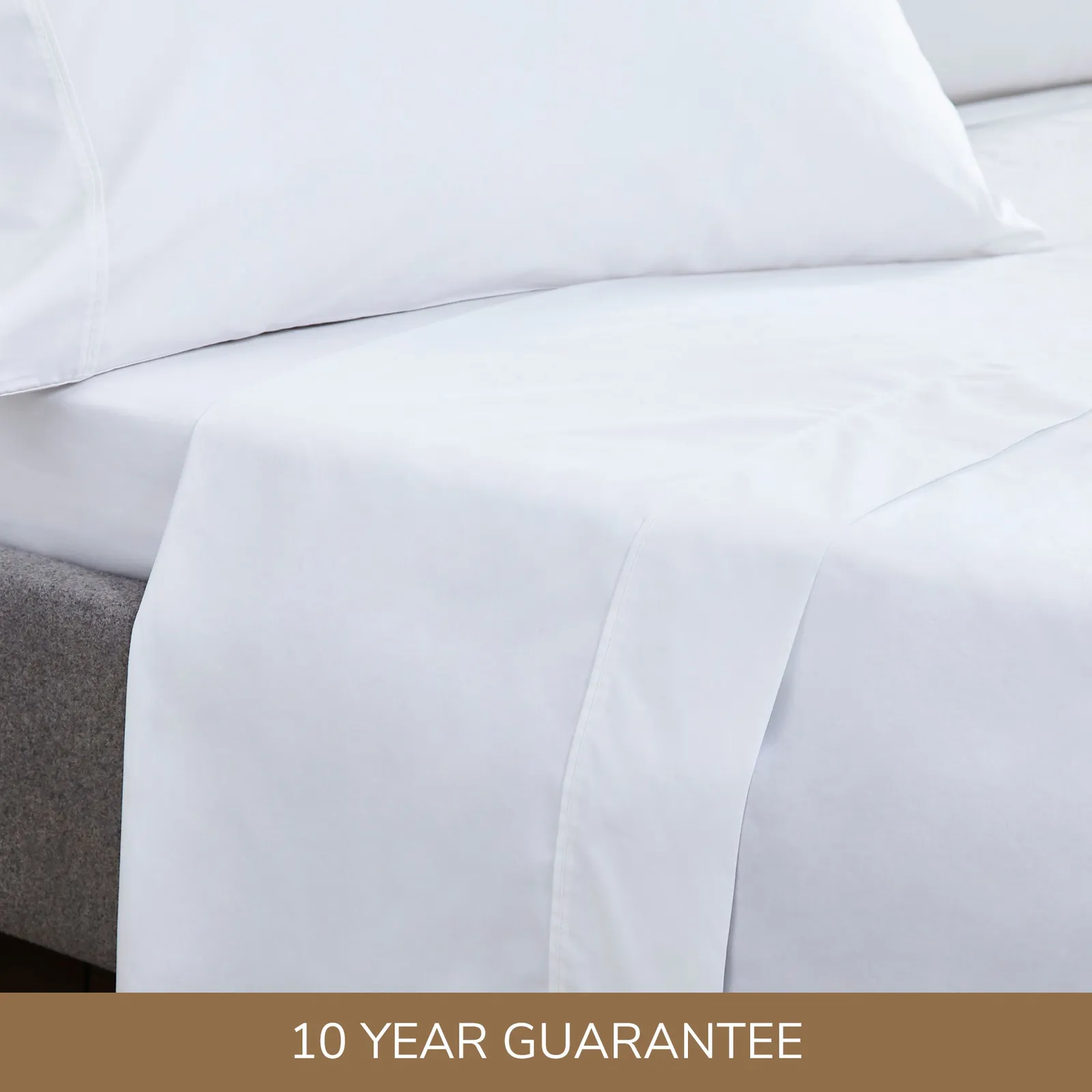 Dorma Crisp & Fresh 400 Thread Count Egyptian Cotton Percale Flat Sheet 1