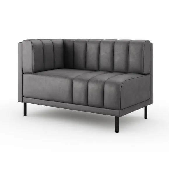 Amali Corner Dining Bench, Faux Leather 6