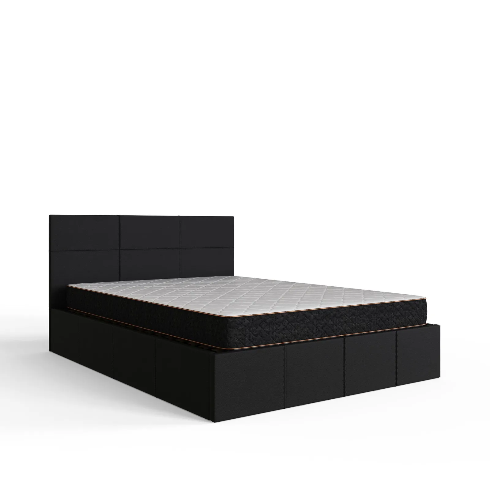 GFW Side Lift Ottoman Storage Bed in Black 5