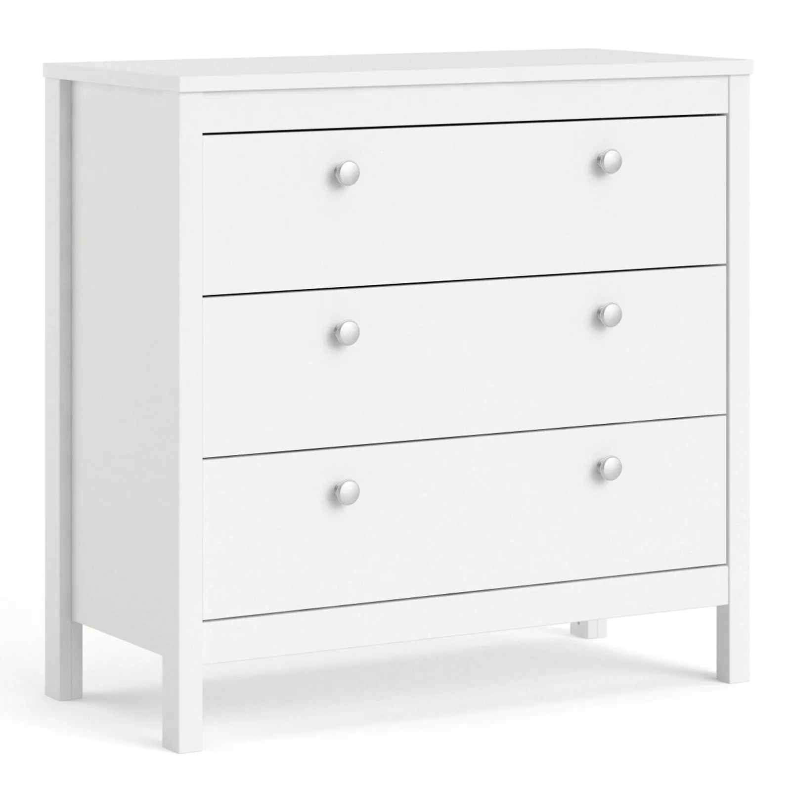 Furniture To Go Madrid Chest 3 Drawers in White