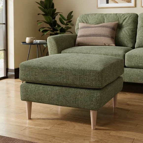 Sven Soft Texture Chenille Footstool