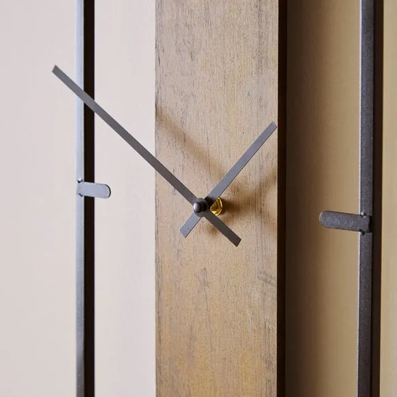 Fulton Modern Rectangle Skeleton Wall Clock 2