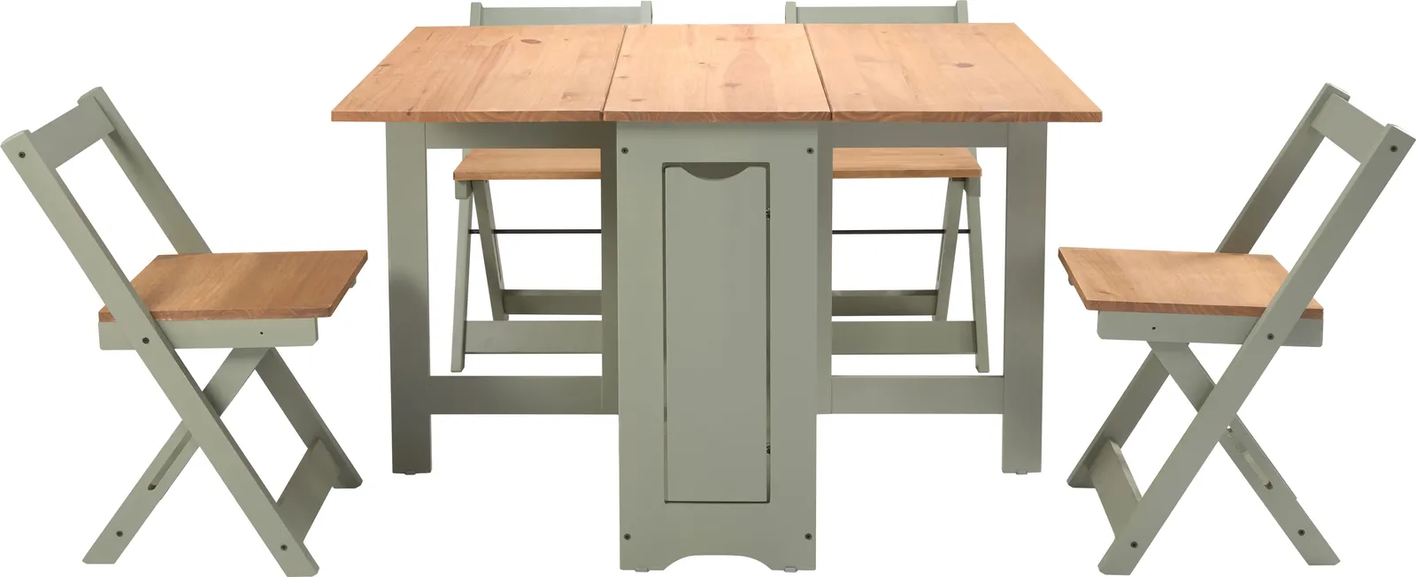 Seconique Santos Butterfly Dining Set in Green 4