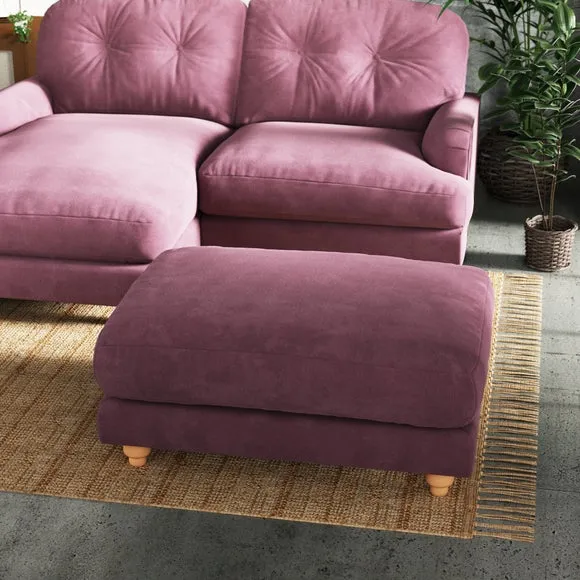 Martha Footstool, Vintage Chenille 2