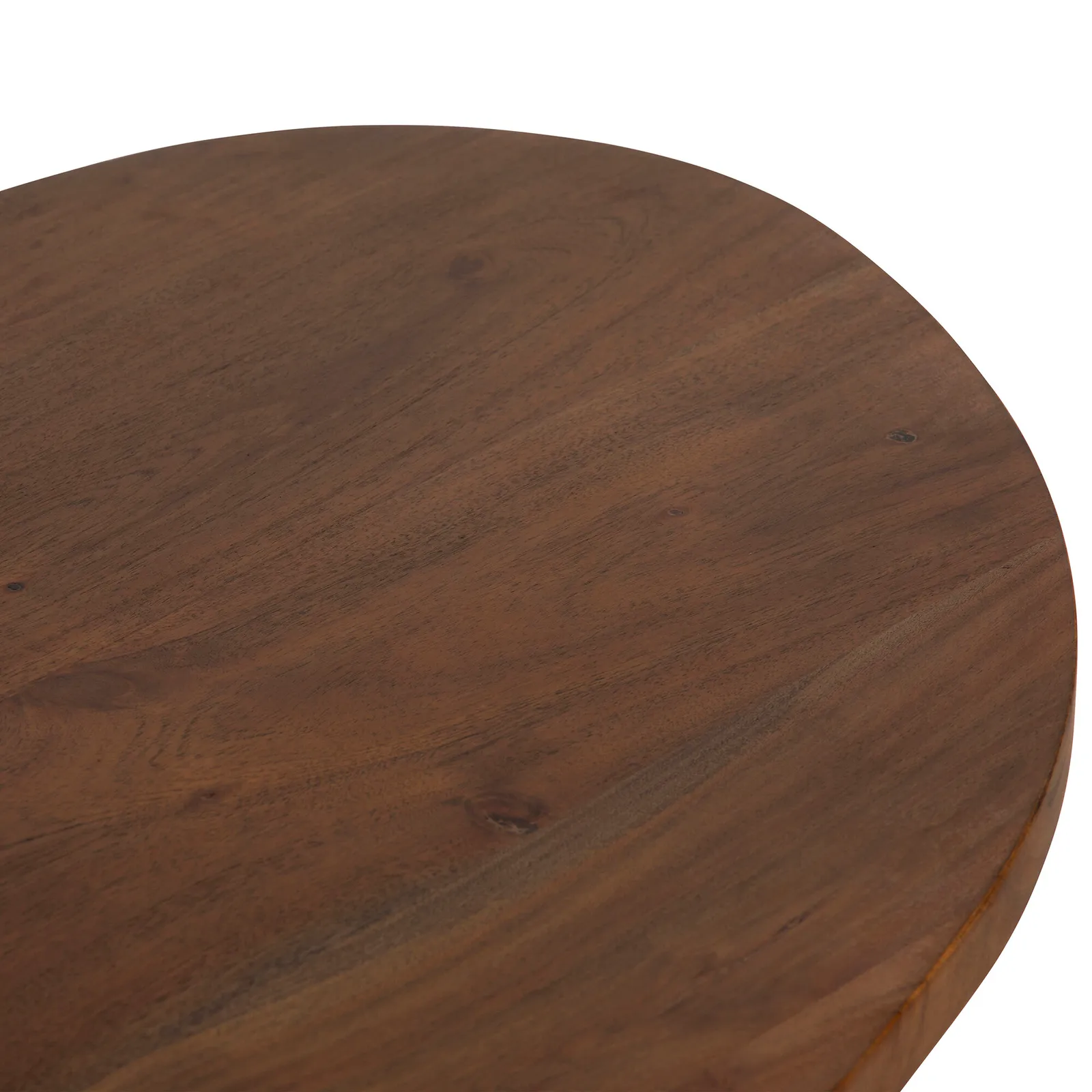 Canova Organic Shape Coffee Table, Round, Acacia Wood | Barker & Stonehouse 5