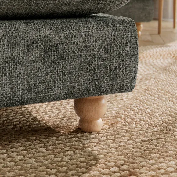 Martha Chunky Chenille Footstool 5