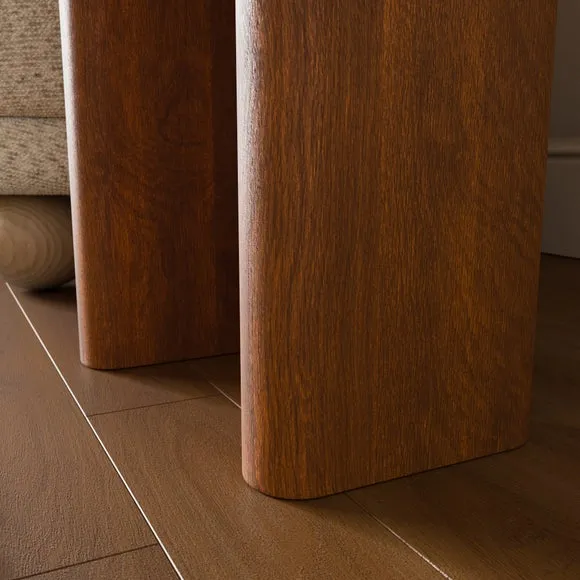 Pondus Side Table, Real Cherry Marble and Mango Wood 4