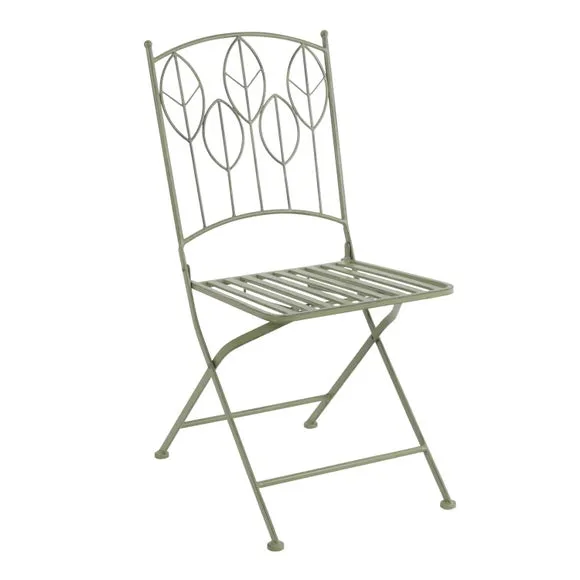 Rustic Leaf Metal Bistro Set 5