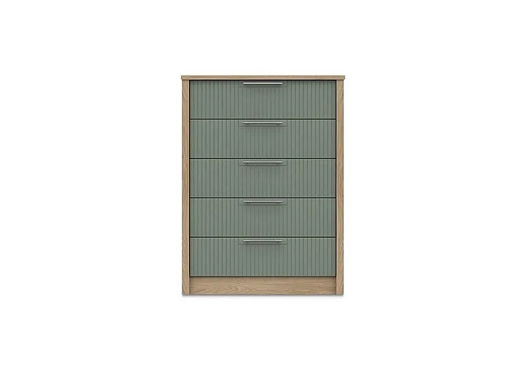 Chelsea 5 Drawer Chest with Silver Handles