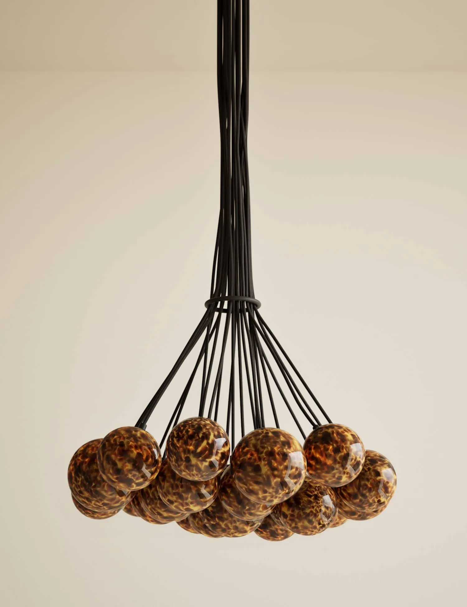 M&S Tortoiseshell Cluster Ceiling Light Black