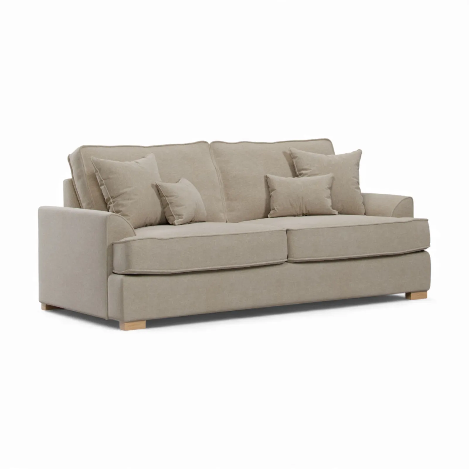 The Great Sofa Company Ophelia 3 Seater Chenille Sofa in Stone 2