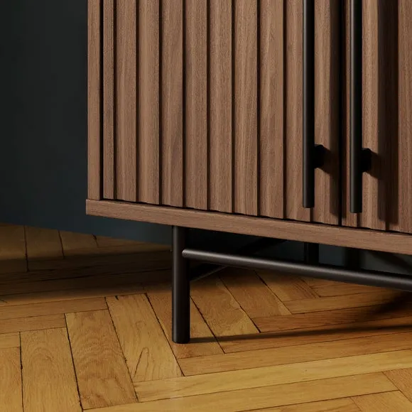 Bryant Hallway Console Table with Shoe Storage, Mango Wood Effect 5