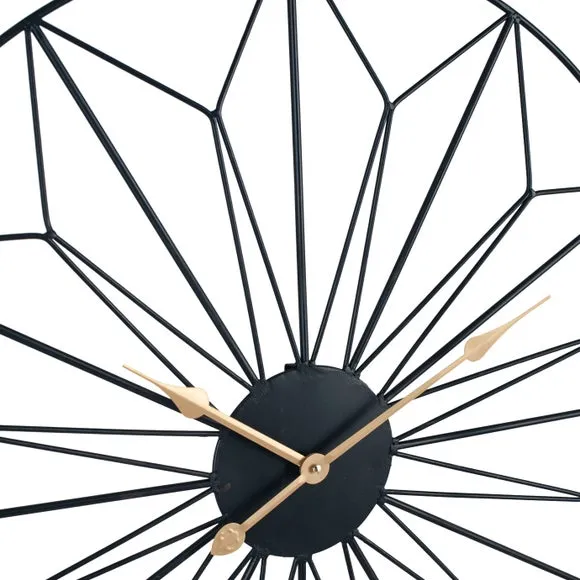 Black and Gold Geo Wall Clock 5