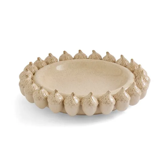 Acorn Edged Ceramic Decorative Bowl 3