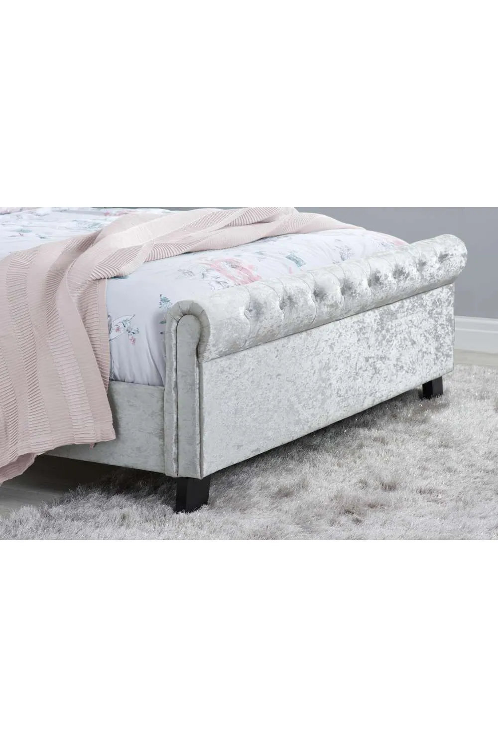 Birlea Sienna Bed in Metallic Silver 3