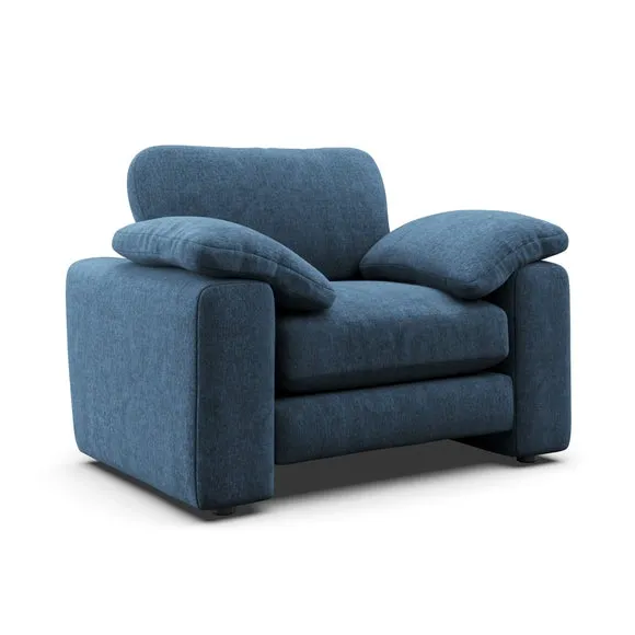 Magnus Vintage Soft Chenille Snuggle Sofa 6