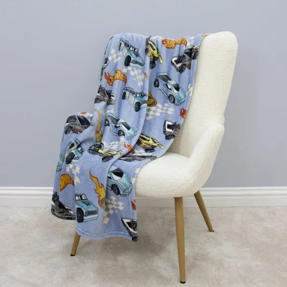 Hot Wheels Fleece 150cm x 100cm Throw Blanket
