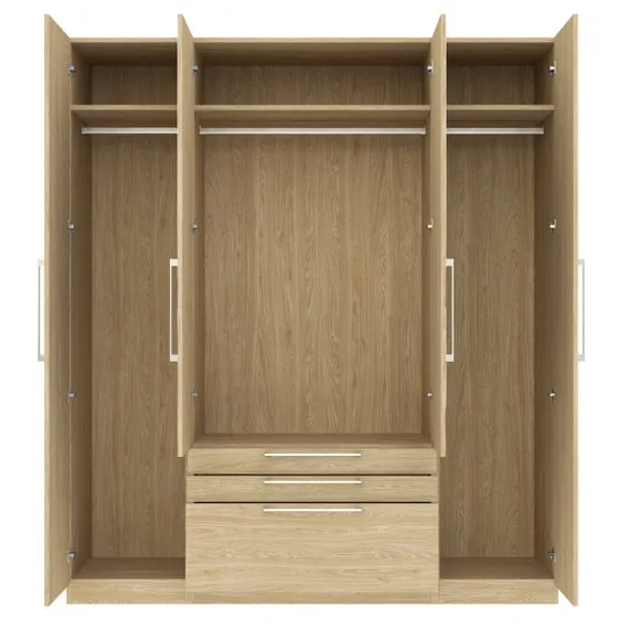 Foster 4 Door 3 Drawer Wardrobe 4