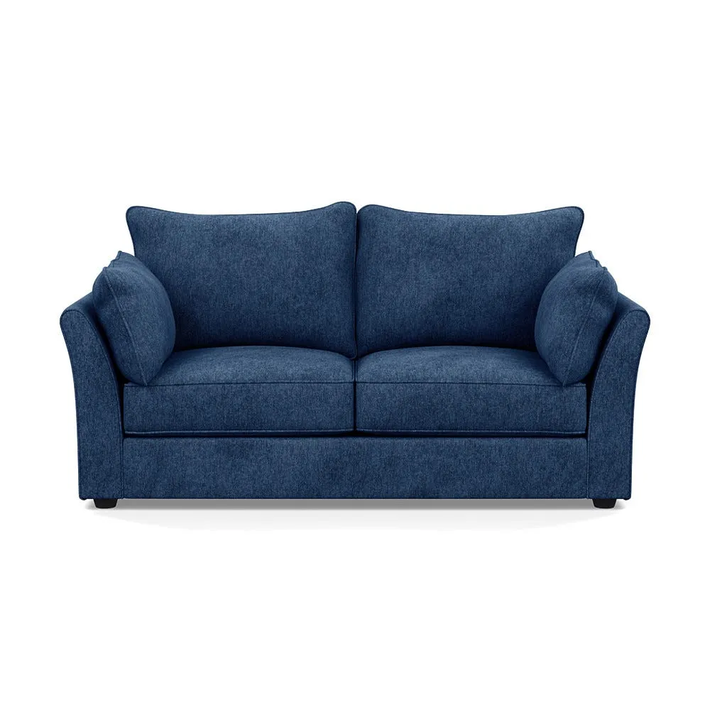 Heal's Tailor 3 Seater Sofa Broadweave Lagoon Black Feet 1