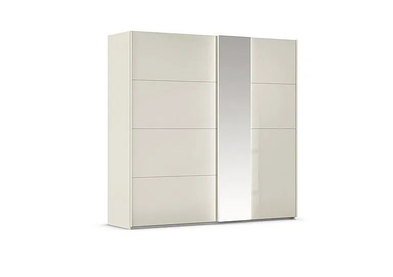 Cairns 226cm 2 Door Sliding Wardrobe with External Lights - Champagne