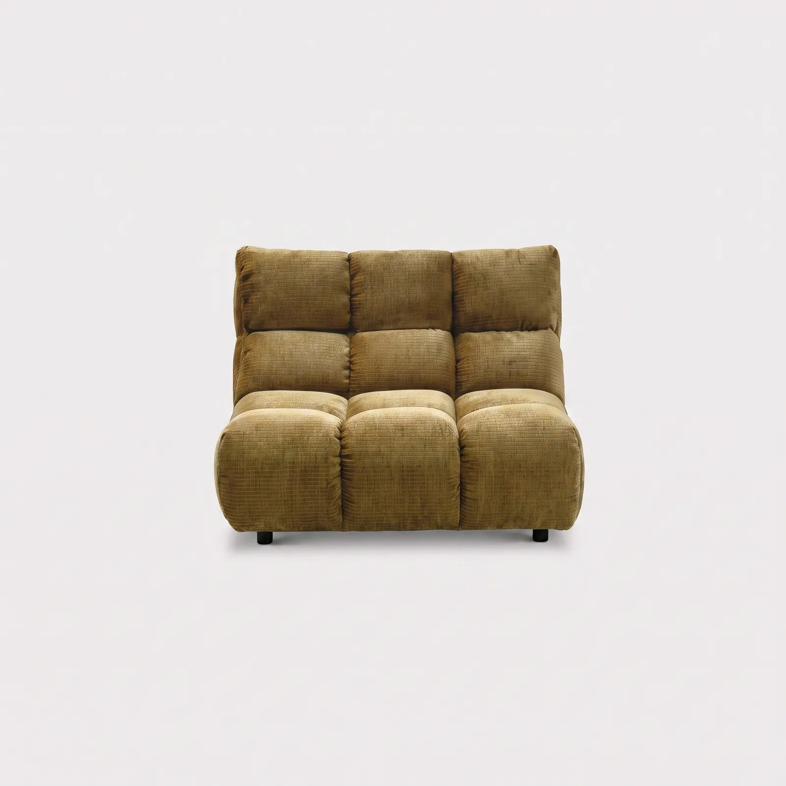 Bryce 1.5 Seater Without Armrests, Yellow Fabric | Barker & Stonehouse 1