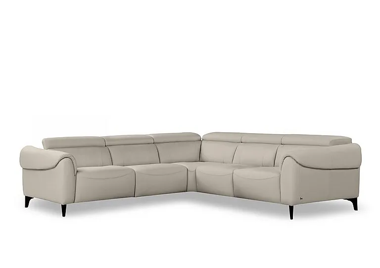 Nicole Large Leather Corner Sofa