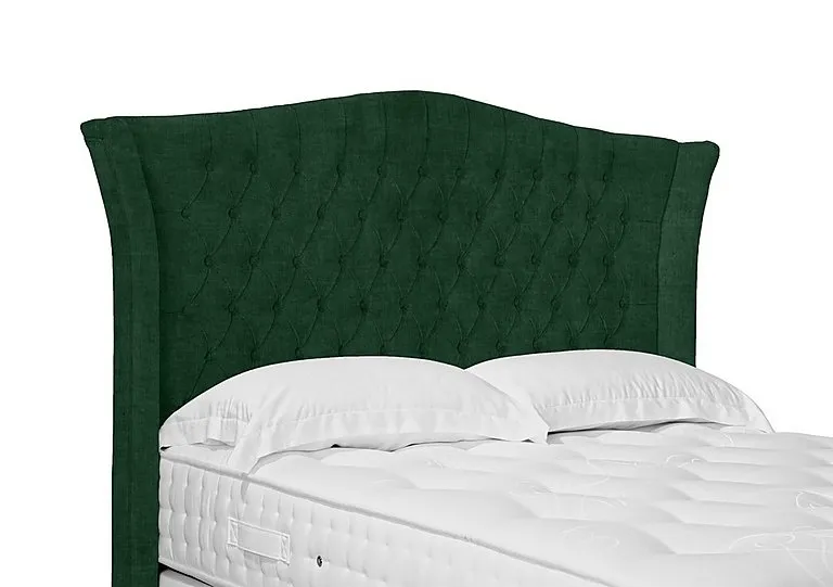 Artisan Collection Haven High Floor Standing Headboard - Double - Tormaline Green