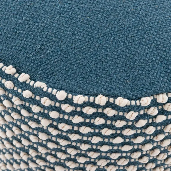 Jersey Bobble Round Pouffe 3