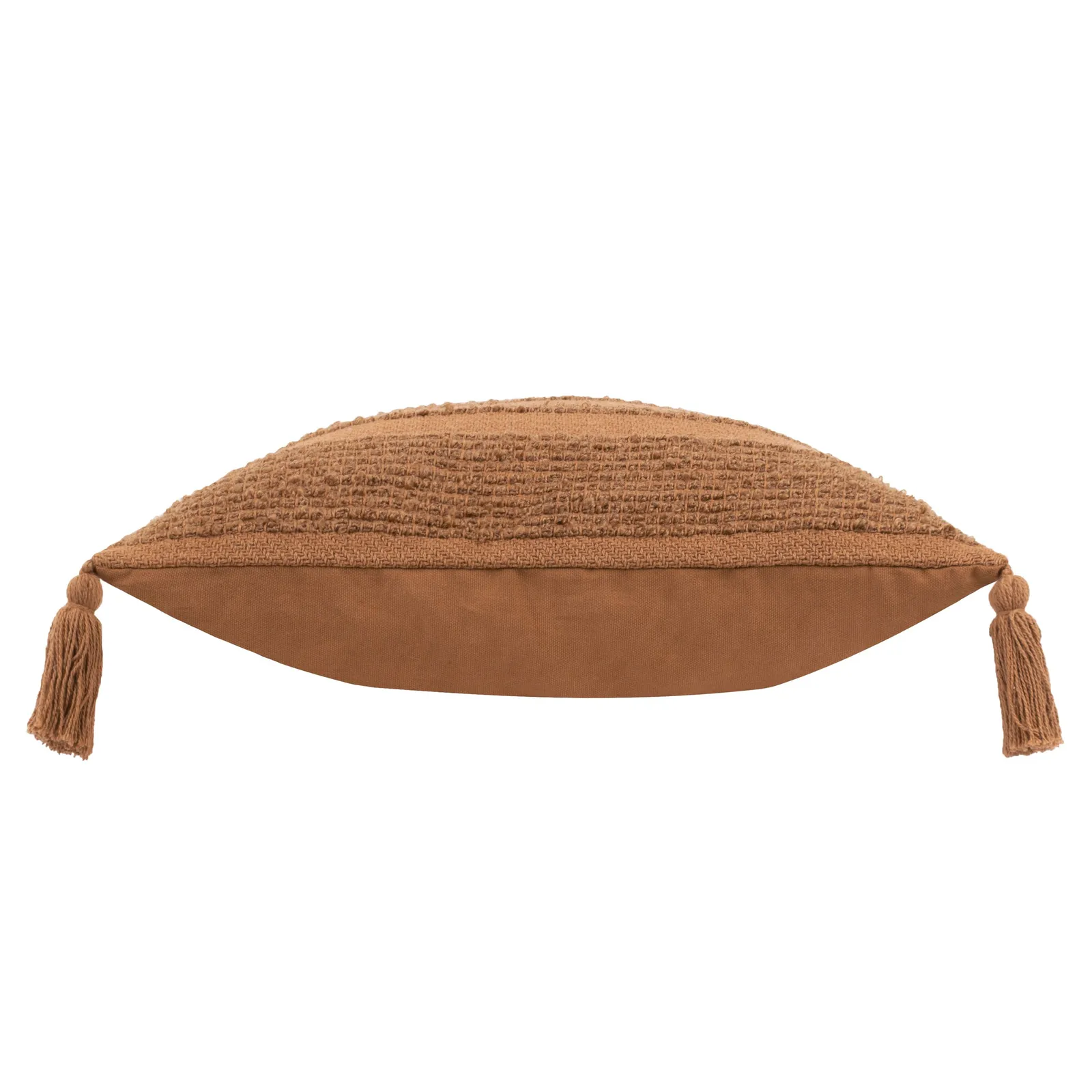 Yard Larch Woven Tasselled Cushion in Orange 4
