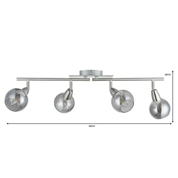 Tia 4 Light Semi Flush Spotlight Bar 5
