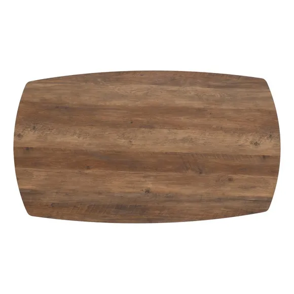 Return - Athens 4 Seater Rectangular Dining Table, Oak Effect 4