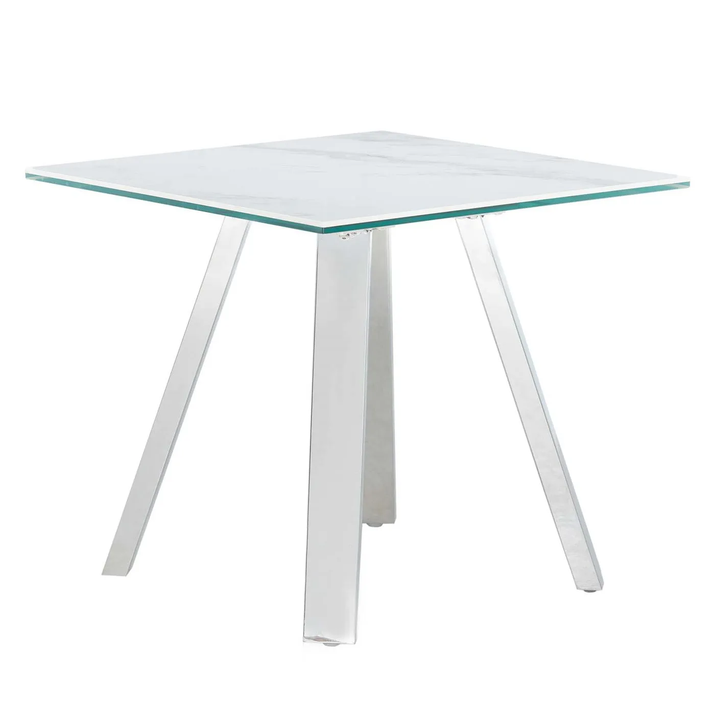 Ginostra Lamp Table, White Marble