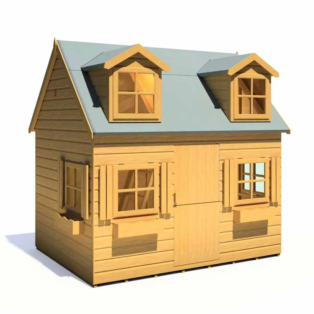 Shires Hatters House 8 x 6 Feet Little house - L250.4 x W198.6 x H249.6 cm in Light Brown 2