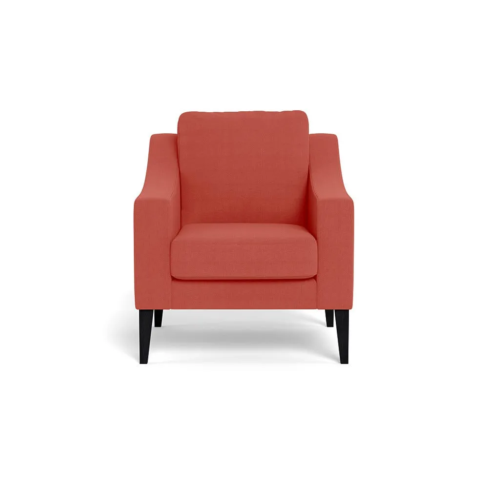 Heal's Richmond Armchair Linen Grenadine Black Feet