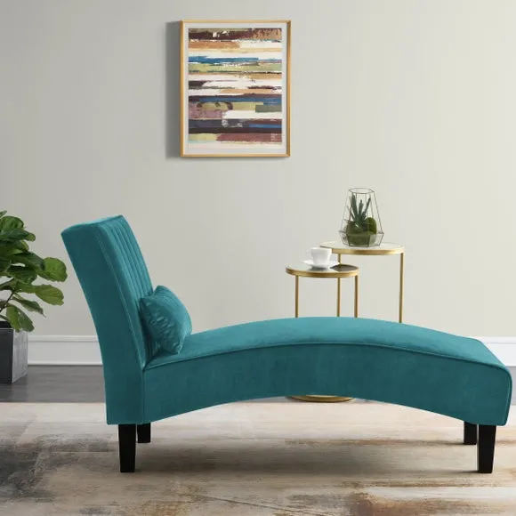 Bella Velvet Chaise Lounge 2