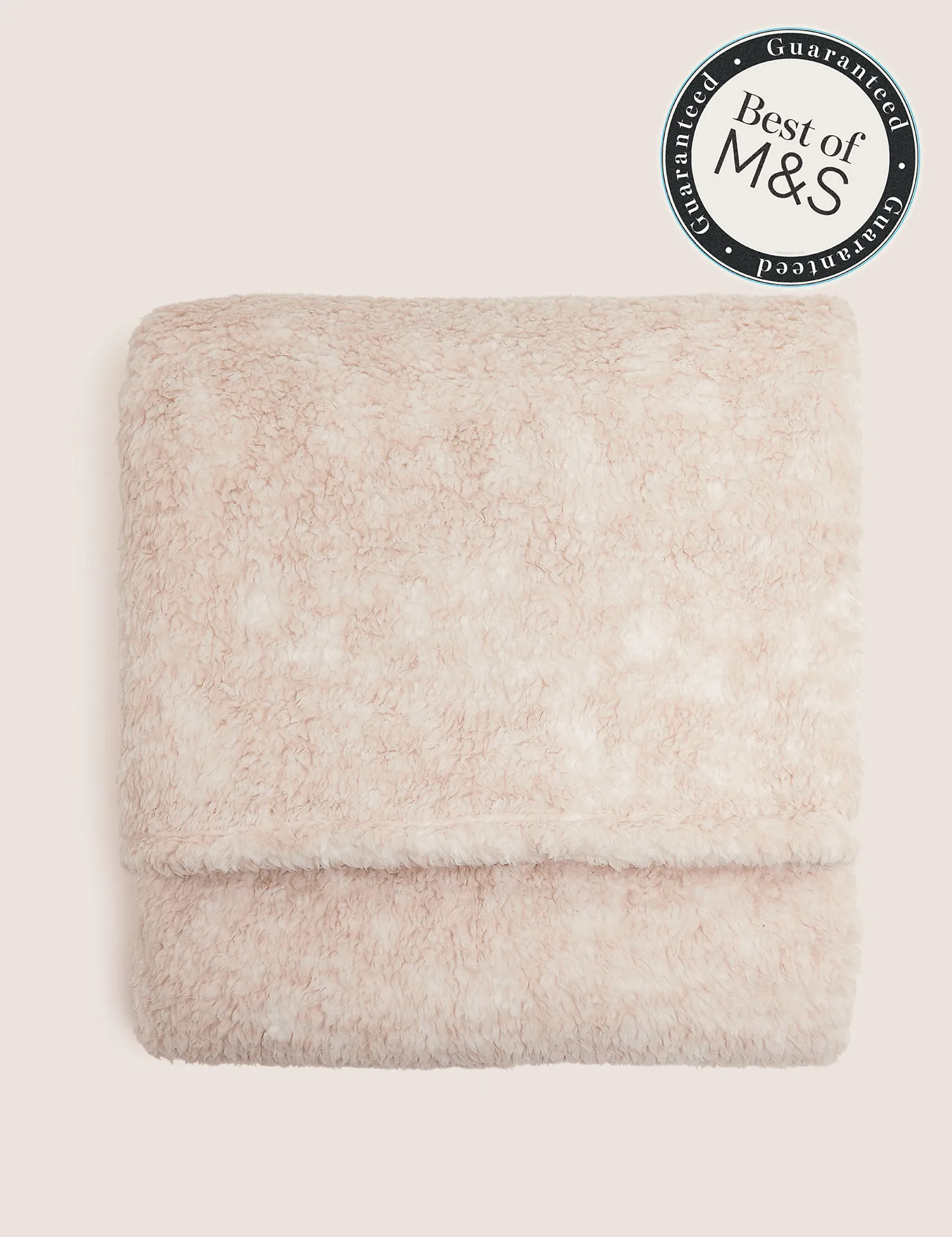 M&S Teddy Fleece Throw