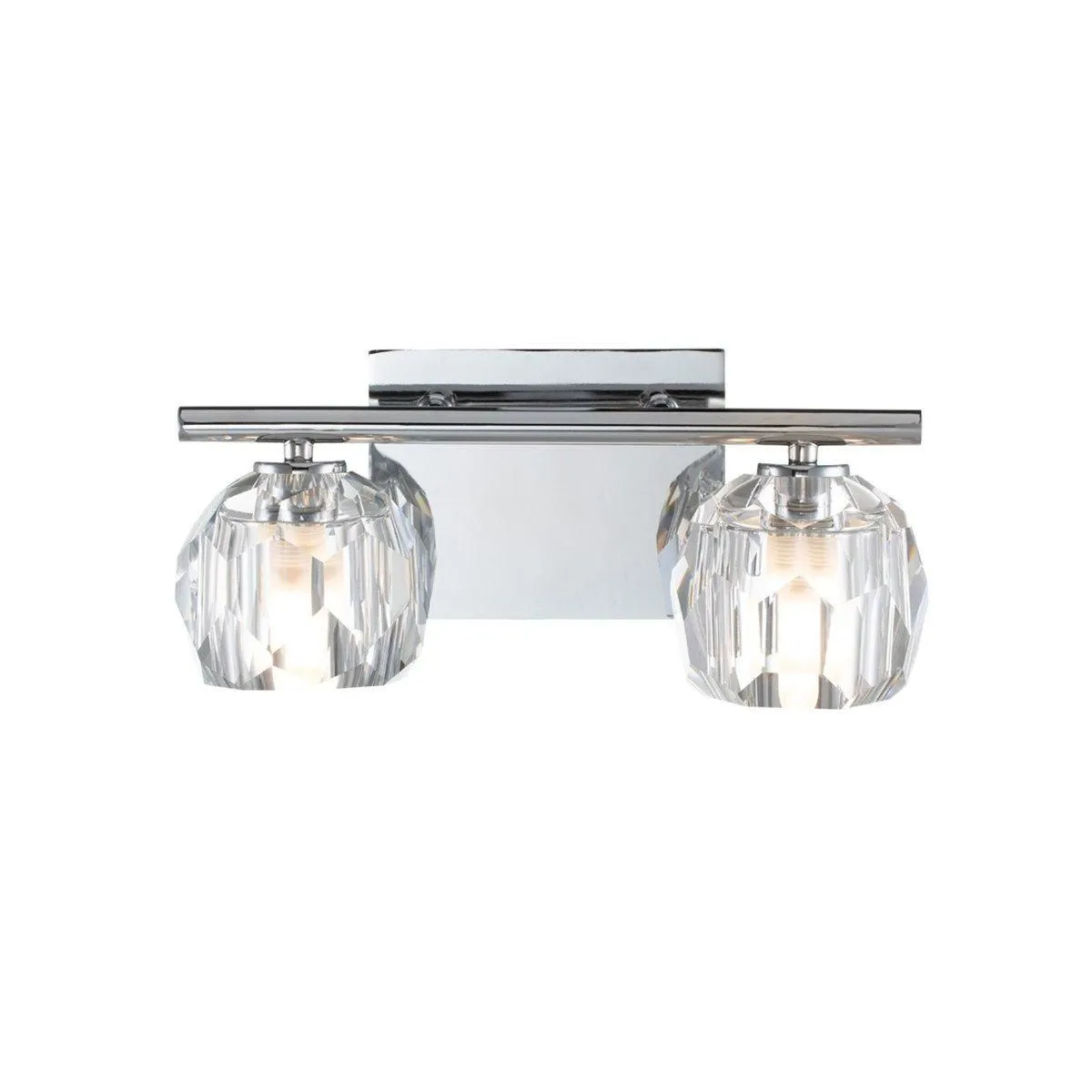 Netlighting Quoizel Regalia Wall Lamp Polished Chrome 3000K IP44 in Grey