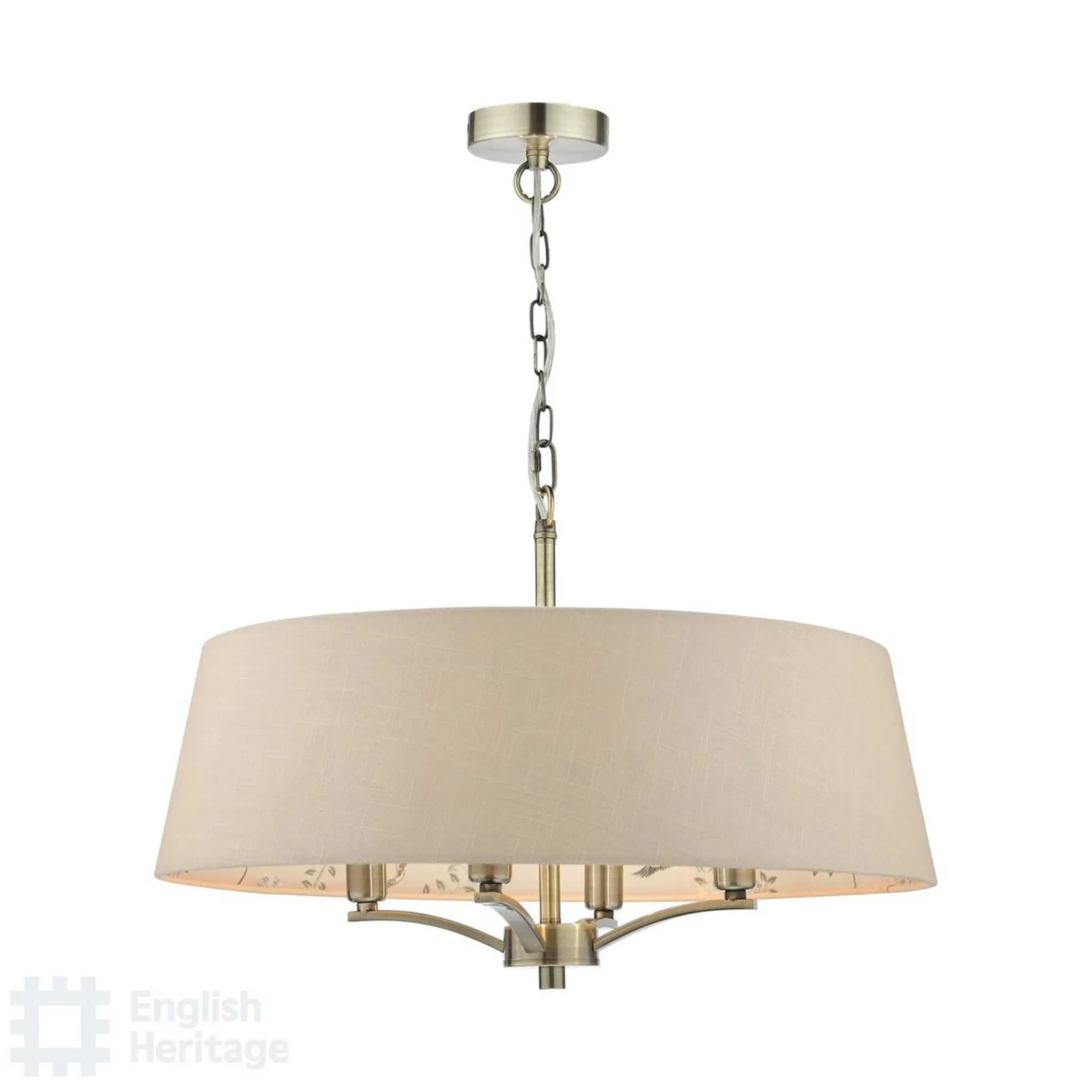 Marble Hill 4 Light Pendant, Neutral Metal | Barker & Stonehouse