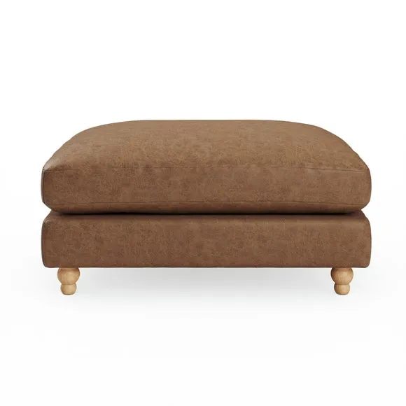 Martha Arizona Faux Leather Footstool 2