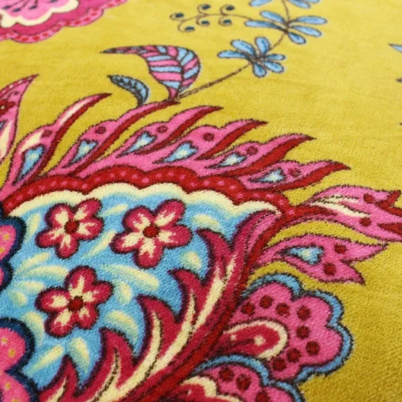 Paoletti Malisa Floral Velvet Cushion 4