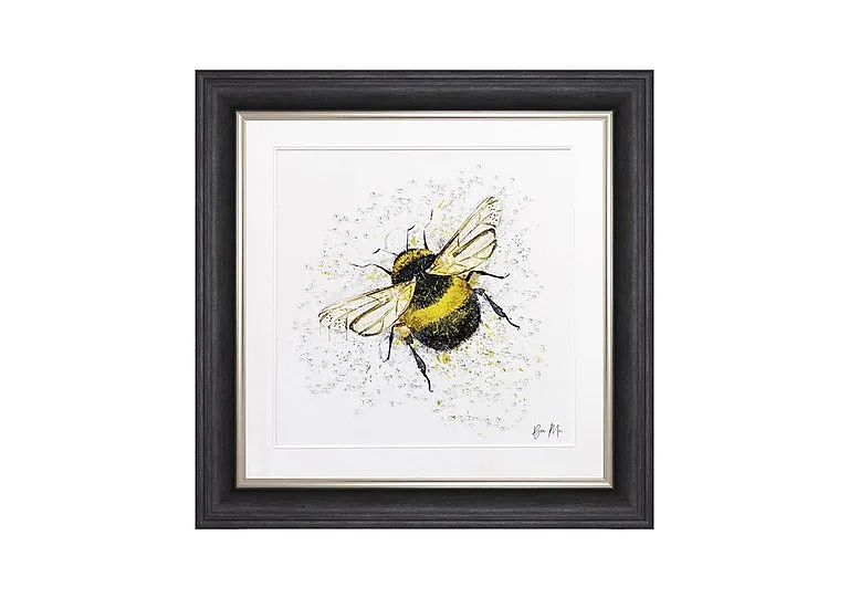 Bumble Bee Framed Landscape Wall Art