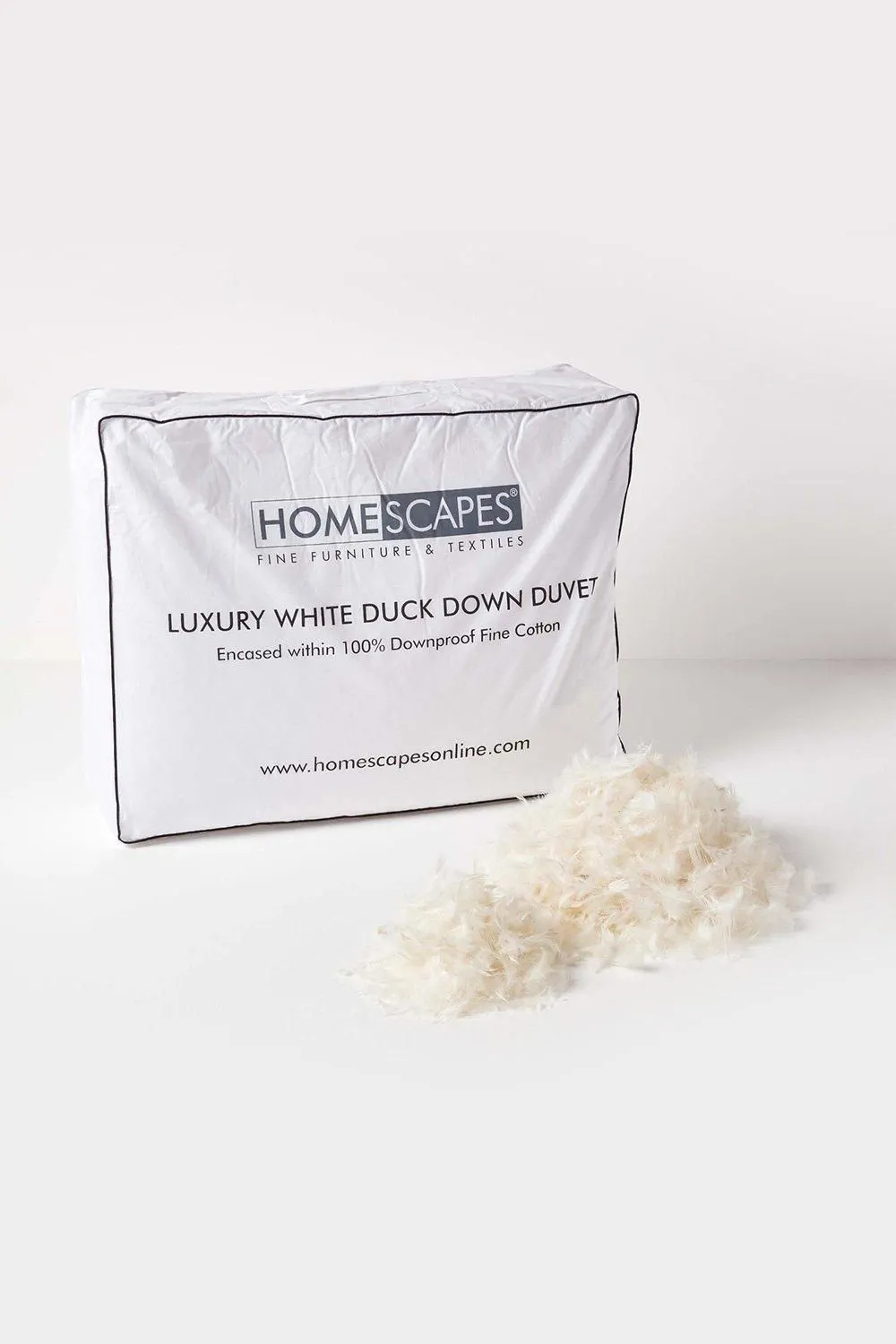 Homescapes Luxury White Duck Down 13.5 Tog Winter Duvet 4