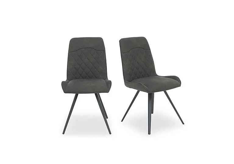 Warrior Pair of Standard Dining Chairs - Grey
