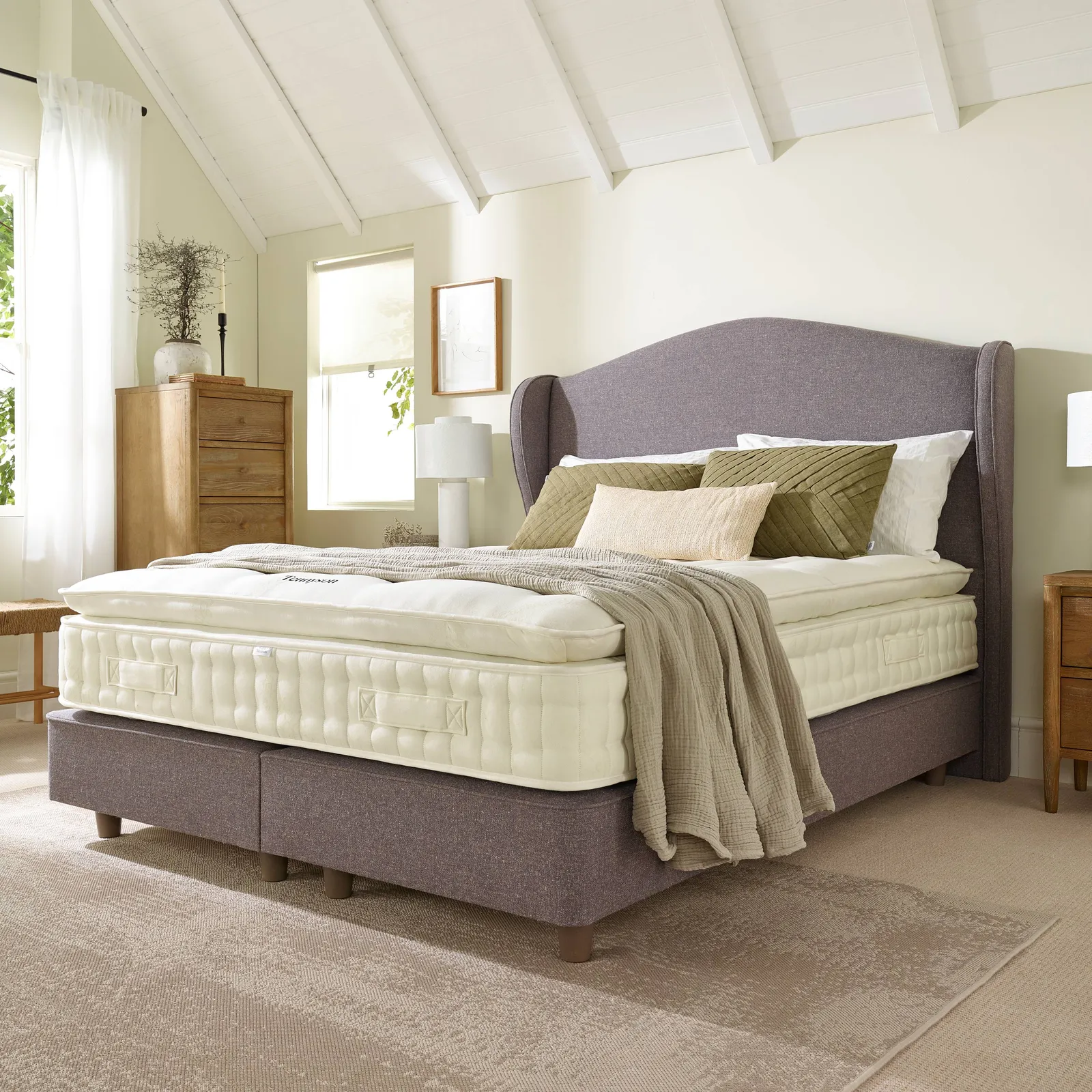 Premium Shallow Divan Base, Single - Hemp Arable