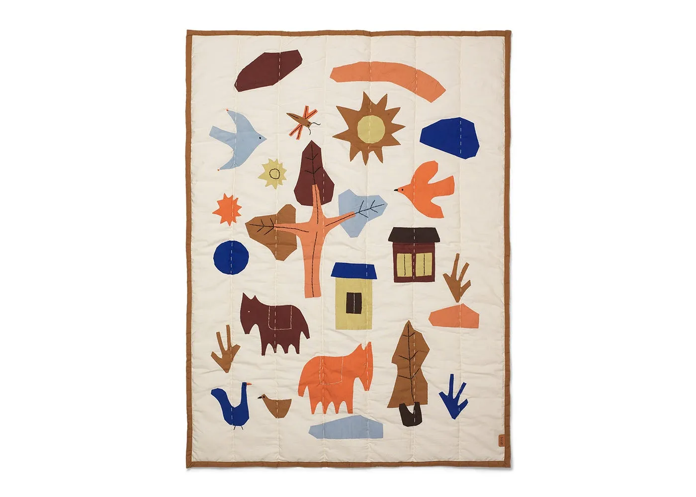 ferm LIVING Village Quilted Kids Blanket