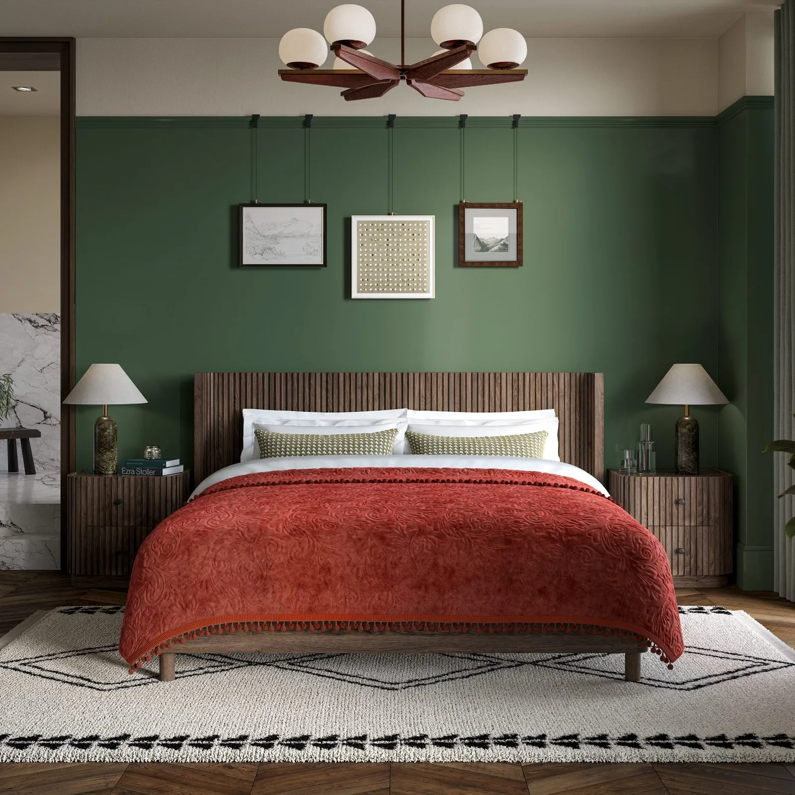 Jacob Bed, Super King - Dark Wood