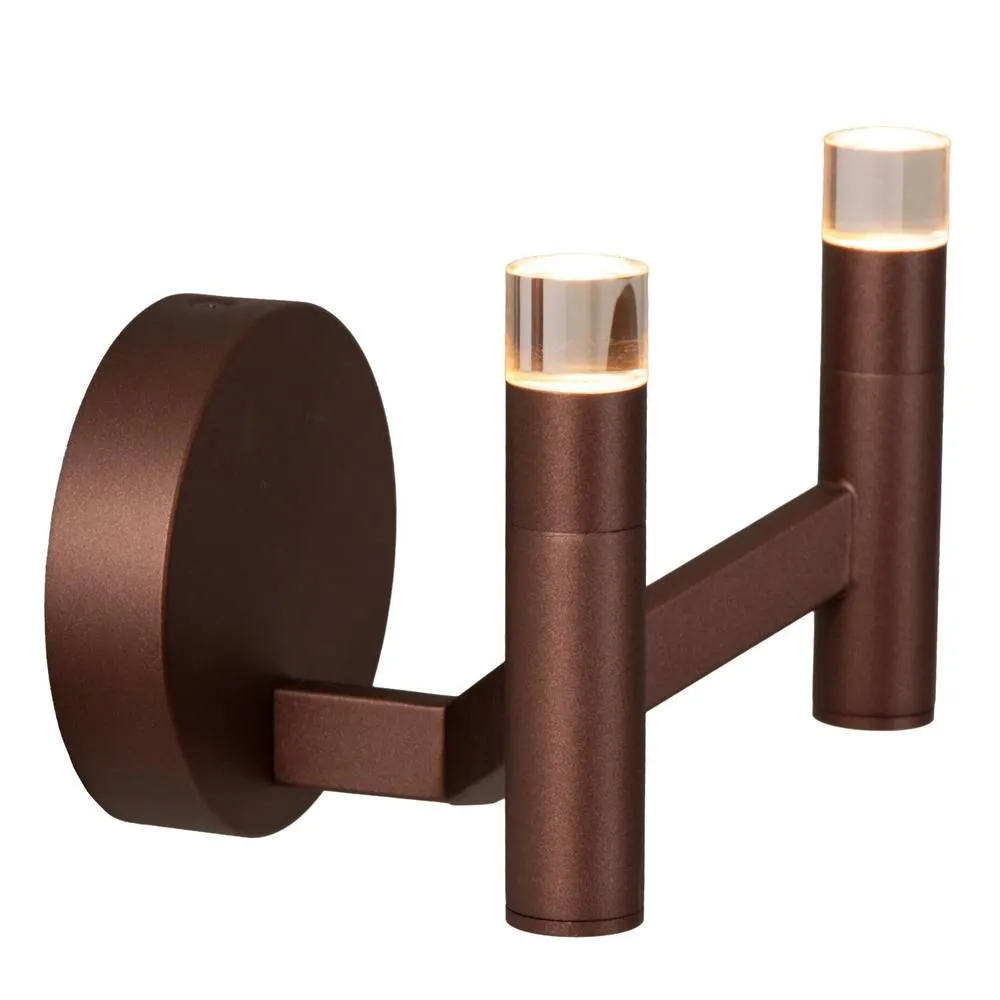 Netlighting Lucide WELLINGTON Wall Lamp LED Dim. G9 2x3W 2700K Coffee in Brown