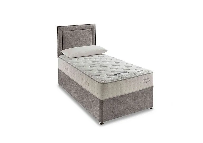 Revitalise Ortho 1400 Divan Set - Single - Tweed Woven Pebble - Bedroom Furniture - In Time for Christmas